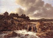 Jacob van Ruisdael Landscape with Waterfall china oil painting reproduction